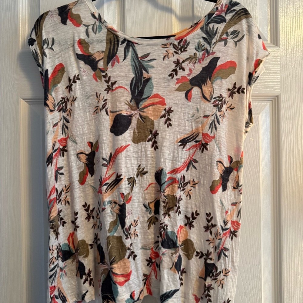 Rachel Zoe Multicolor Floral Short Sleeve Top